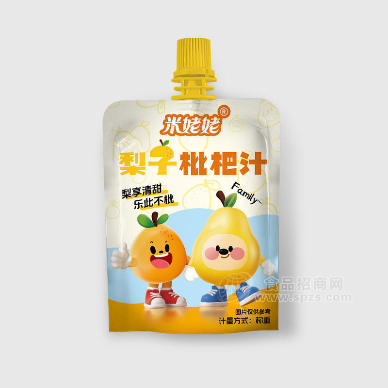 ·米姥姥梨子枇杷汁果蔬汁饮料（散装）称重 