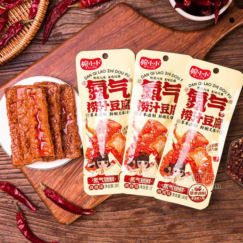 婉小小麻辣味氮气捞汁豆腐休闲食品20g