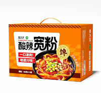 惠天然酸辣宽粉休闲食品方便食品180gx12桶