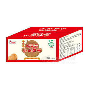 铭吃点益生元猴头菇小米饼干酥性饼干休闲食品400g