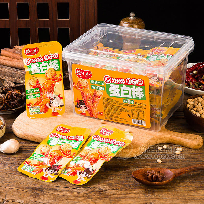 婉小小麻酱味蛋白棒休闲食品1x50