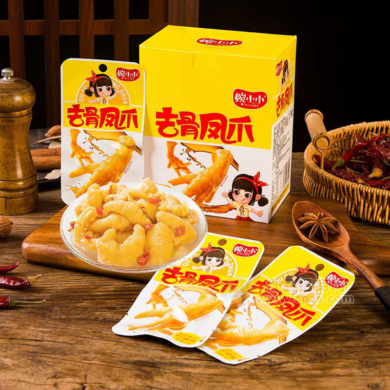 婉小小柠檬味去骨凤爪休闲食品