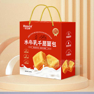 好卫来张经理礼盒装水牛乳千层面包休闲食品