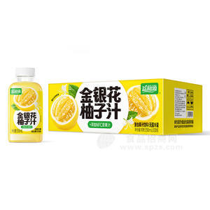 益和源金银花柚子汁复合果汁饮料350mlx30瓶