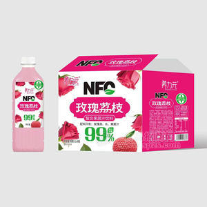 养力元玫瑰荔枝复合果蔬汁饮料果汁饮料1LX8瓶