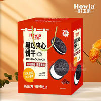 好卫来张经理礼盒装黑巧夹心饼干休闲食品