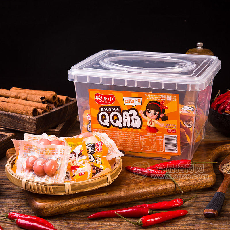 婉小小原味QQ肠休闲食品小零食600g