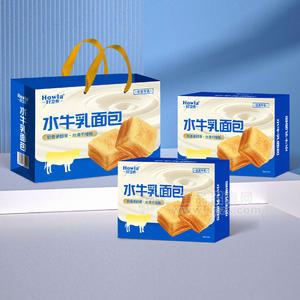 好卫来张经理礼盒装水牛乳面包休闲食品
