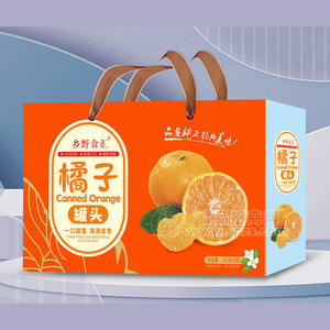 乡野食汇橘子罐头休闲食品245gx8瓶