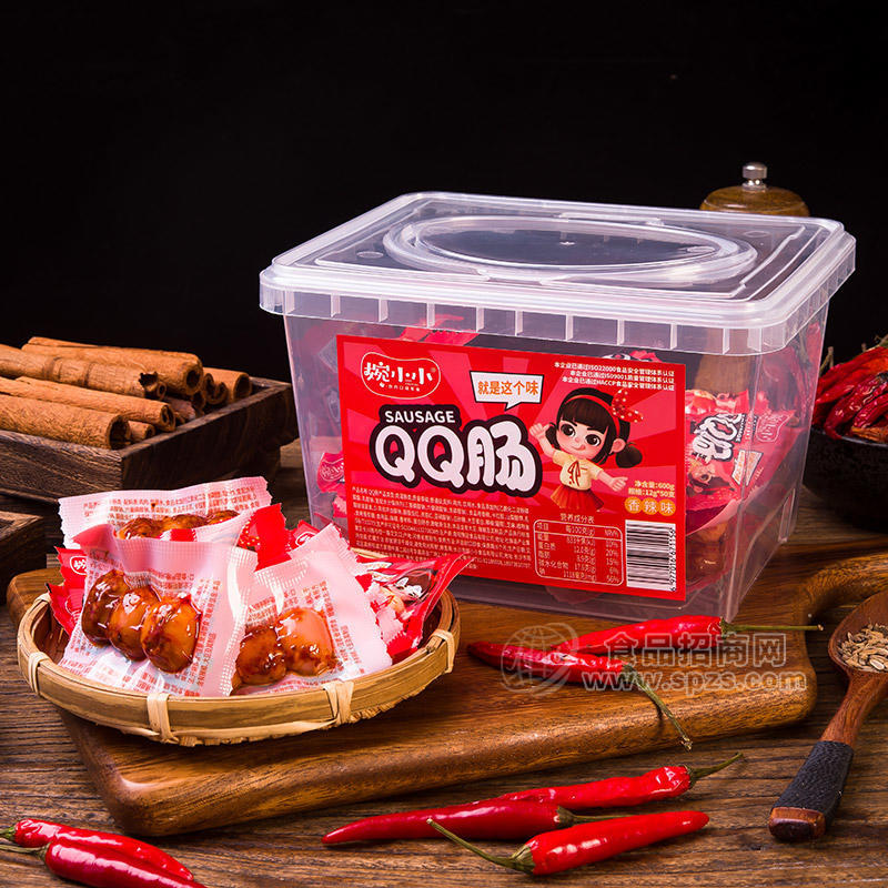 婉小小香辣味QQ肠休闲食品600g