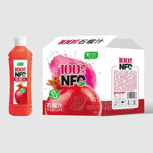 养力元100%NFC石榴汁果汁饮料1.56LX6瓶