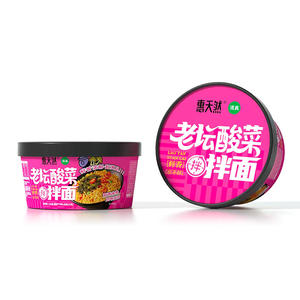 惠天然老坛酸菜拌面方便食品方便面140g