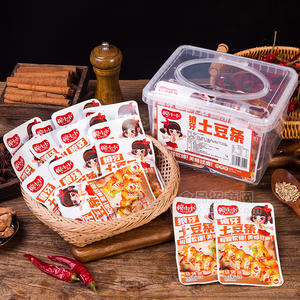 婉小小烧烤味狼牙土豆条休闲食品1x50包