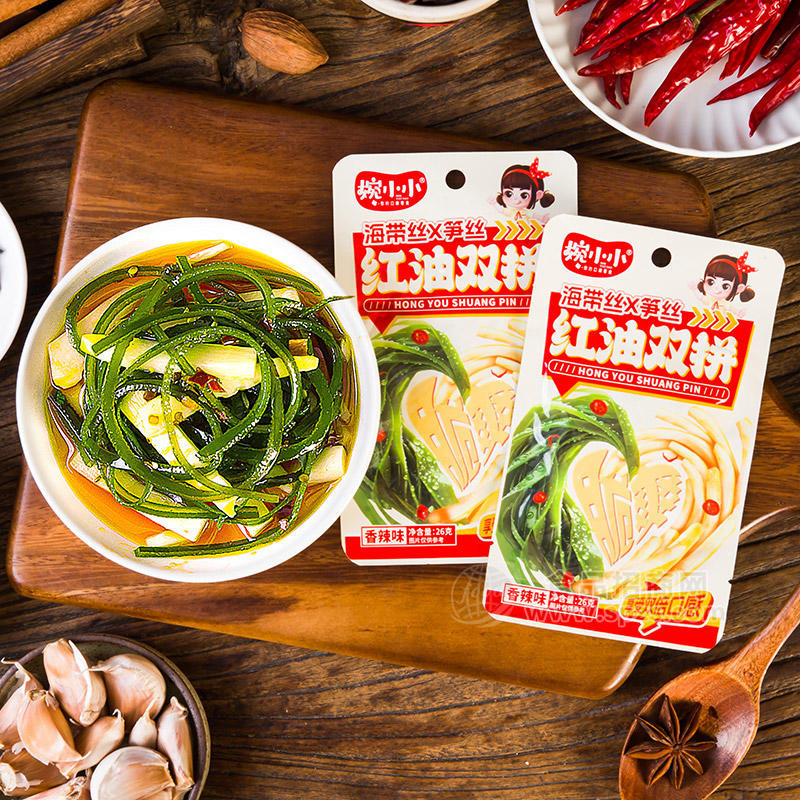 婉小小香辣味红油双拼休闲食品26g