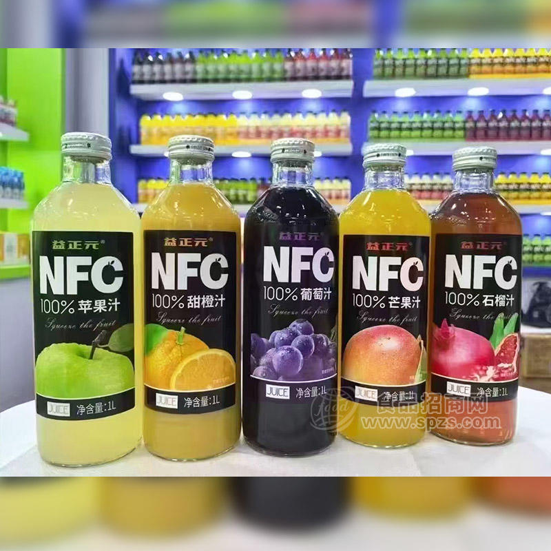 益正元NFC100%多种口味果汁饮料1L