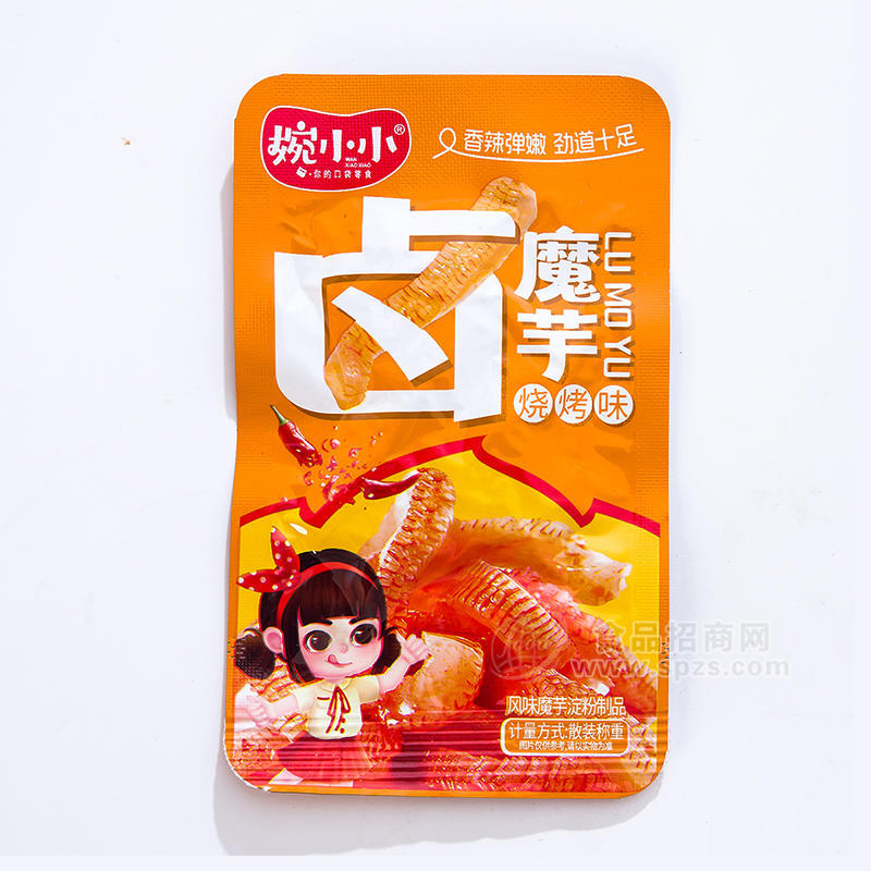 婉小小烧烤味卤魔芋休闲食品散装称重