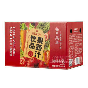 益正元果蔬汁饮品果汁饮料560mlx15瓶