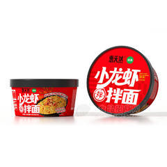 惠天然小龙虾拌面方便面方便食品144g