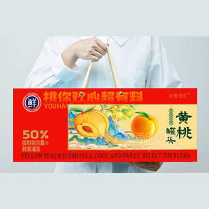 乡野食汇黄桃罐头水果罐头休闲食品