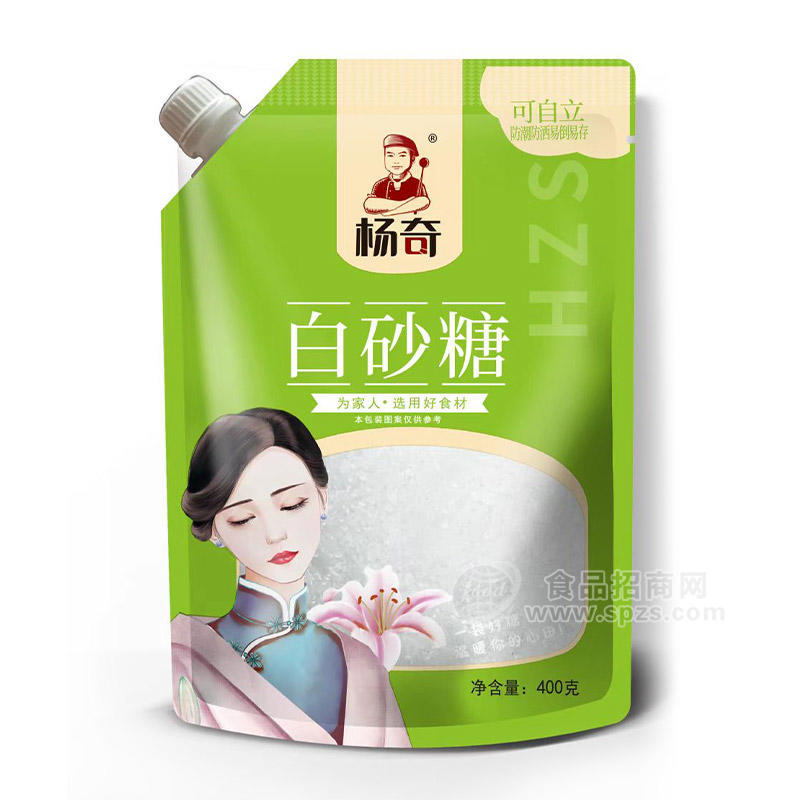 杨奇吸嘴白砂糖400g