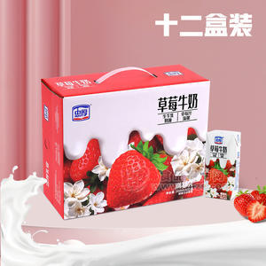 忠厚草莓牛奶200ml*12盒