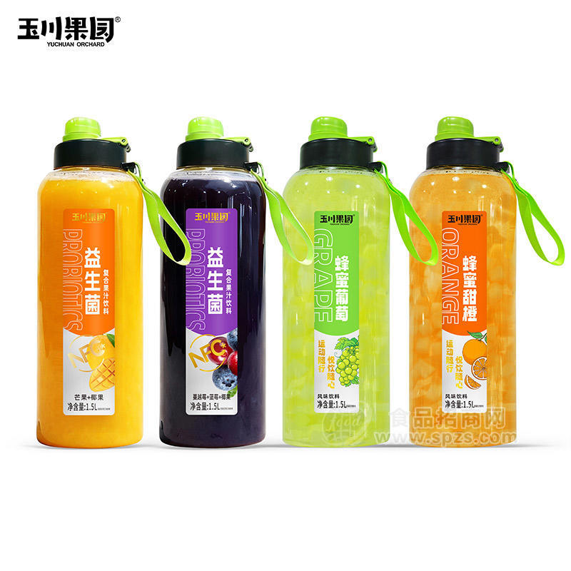 运动水壶益生菌多种口味复合果汁饮料1.5L