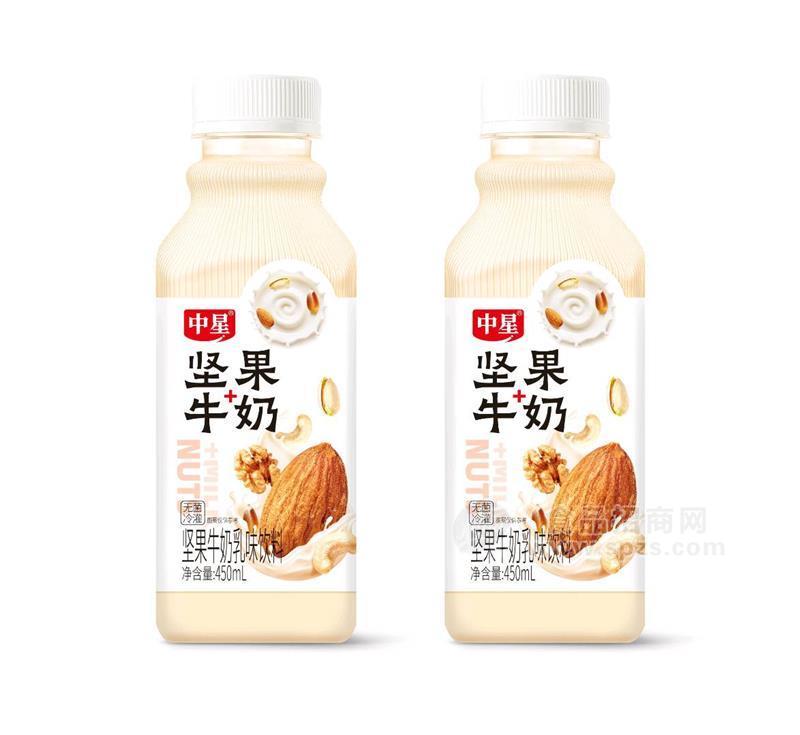 中星无菌冷灌坚果牛奶乳味饮料450ml