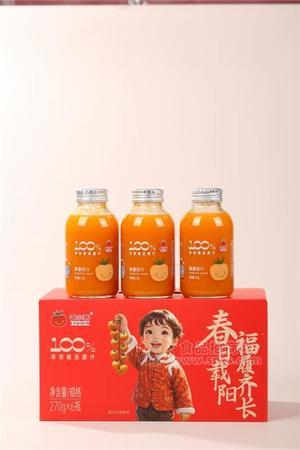 番尔赛黄番茄汁玻璃瓶纯果汁270g6瓶