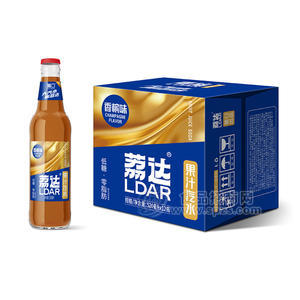 荔达香槟味果汁汽水520mlx12瓶