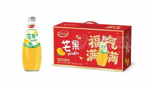 真尚益芒果复合果汁饮料280gx8瓶礼盒