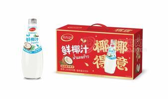 真尚益鲜椰汁植物蛋白饮料280gx8瓶装礼盒