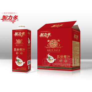 智力多五谷椰汁植物蛋白饮料1.5kgx6瓶