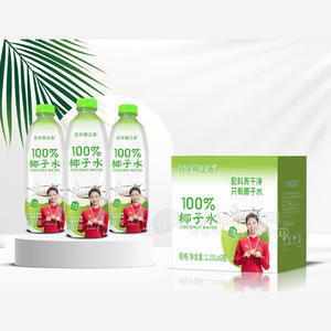 百年椰正香100%椰子水植物饮料1.25Lx6瓶