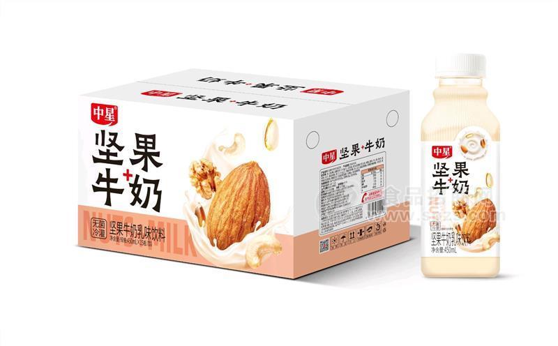 中星无菌冷灌坚果牛奶乳味饮料450mlx15瓶