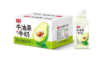 中星无菌冷灌装牛油果牛奶含乳饮料450mlx15瓶
