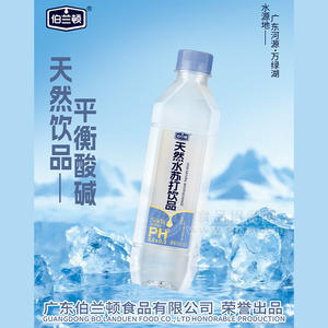 伯兰顿天然水苏打饮品苏打水500ml