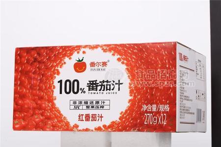 番尔赛红番茄汁100%果汁系列