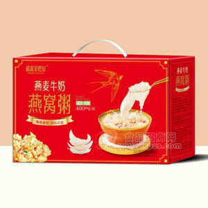 親親果燃好礼盒装燕麦牛奶燕窝粥方便粥252gx6碗