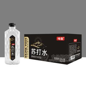 味傲原味苏打水饮品420mlx20瓶