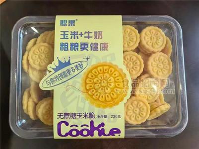 聪果无蔗糖玉米脆饼干230g