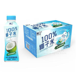葡口100%椰子水风味饮料420mlx15瓶