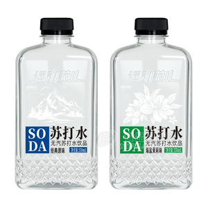 经典原味海盐茉莉味无汽苏打水饮品350ml