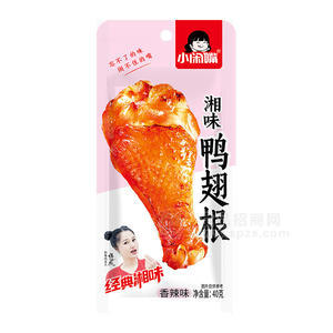 小閑嘴香辣味鴨翅根追劇小零食休閑食品招商40g