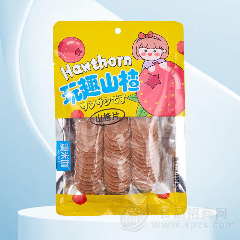 澳米伽玩趣山楂山楂片袋装招商110g
