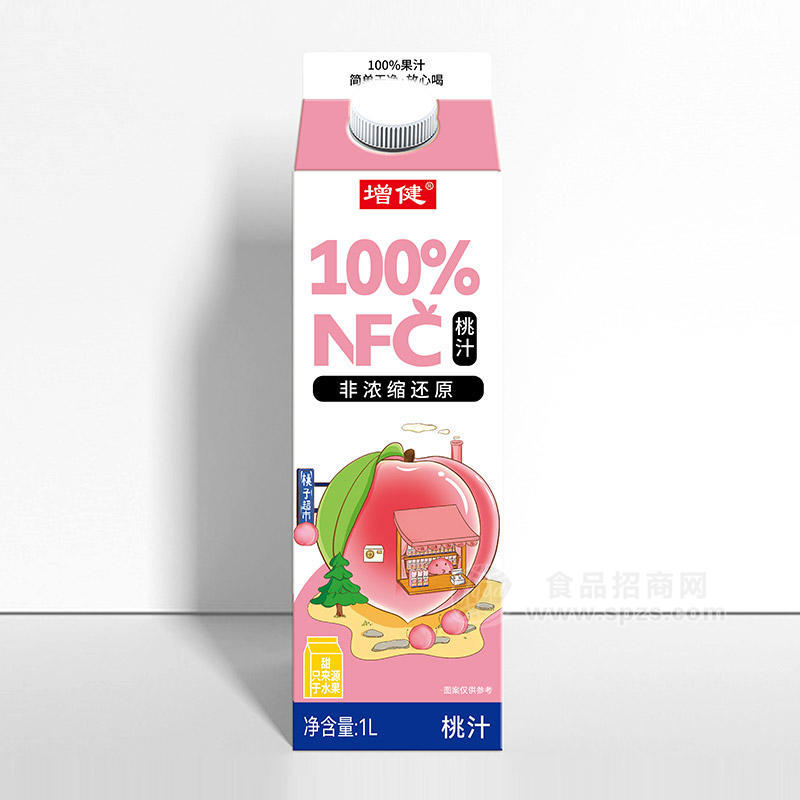 增健100%NFC桃汁果汁飲料1L