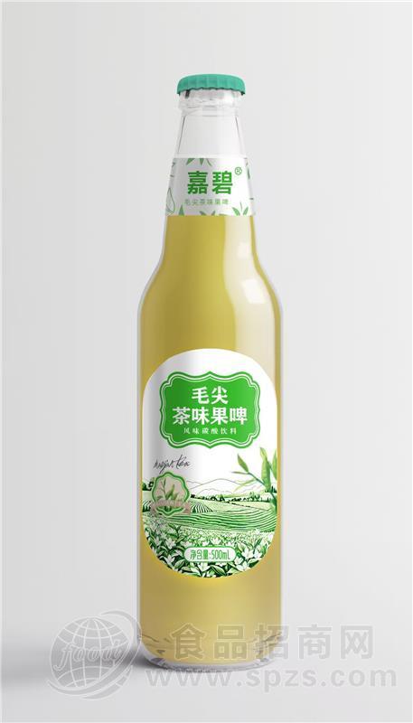 毛尖茶味果啤玻璃瓶装