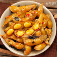 拾光悠味香辣卤毛豆风味独特休闲食品