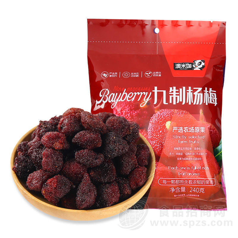 澳米伽九制杨梅休闲零食果干袋装招商240g