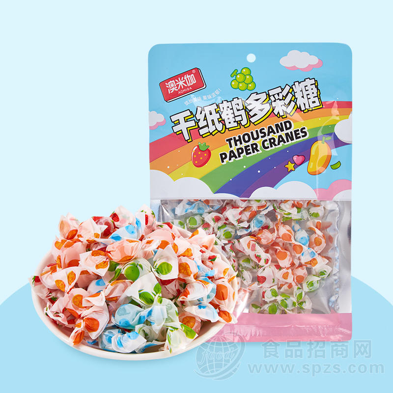 澳米伽千纸鹤多彩糖糖果袋装招商
