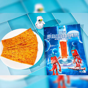 辣可曦曦来自地球的辣条调味面制品麻辣味辣片休闲食品92g